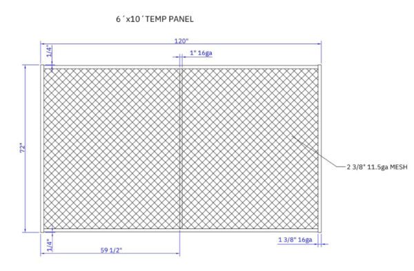 Temporary Fence Panel 6' x '10
